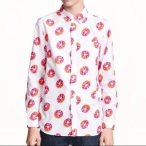 Divided Donut Button Up Shirt